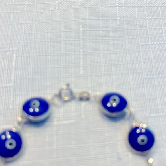 BRACELET STERLING 925 SILVER PLATED MARKED - Picture 3 of 5